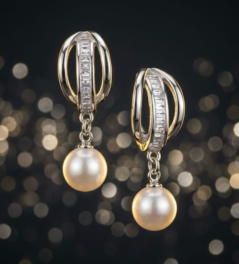 Elegant Pearl Drop Earrings