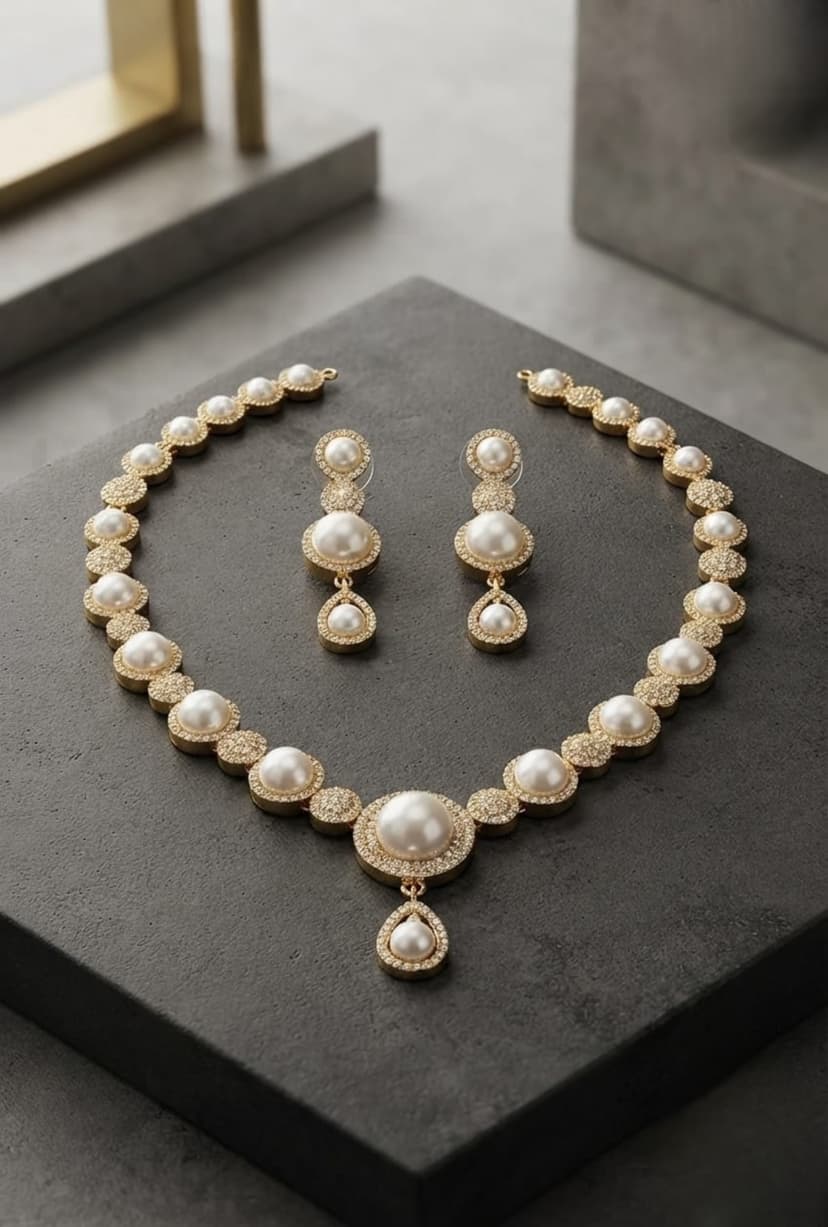 The Celestial Halo Pearl Set